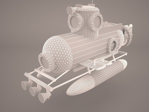 minisub 3D Model