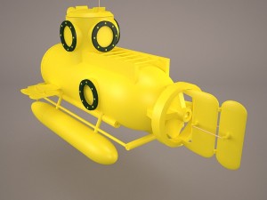 minisub 3D Model