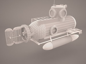 minisub 3D Model