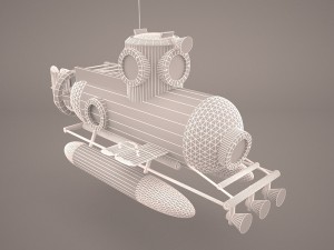 minisub 3D Model
