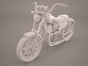 cruiser motorcycle generic Modelo 3D
