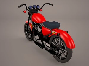cruiser motorcycle generic 3D Model