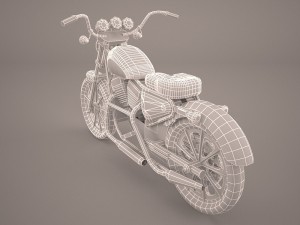 cruiser motorcycle generic Modelo 3D