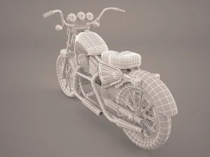 cruiser motorcycle generic 3D Model
