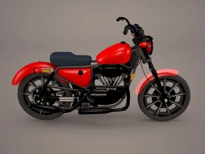 cruiser motorcycle generic 3D Model
