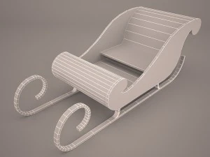 snow sled 3D Model