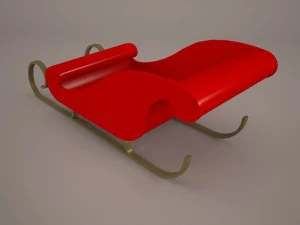 snow sled 3D Model