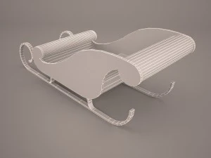 snow sled 3D Model