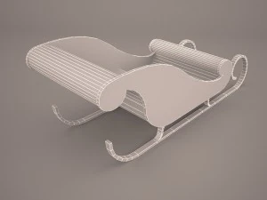 snow sled 3D Model