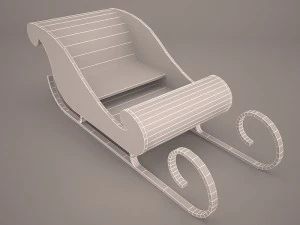 snow sled 3D Model