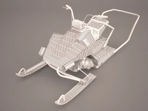 snowmobile 3D Model