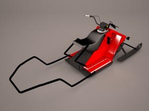 snowmobile 3D Model