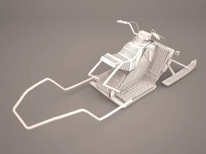 snowmobile 3D Model