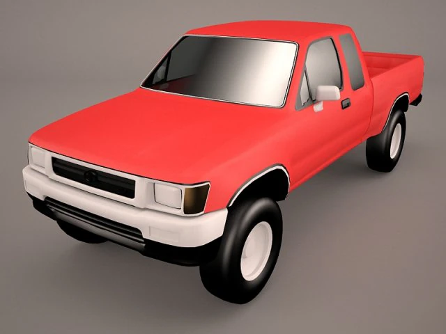 toyota hilux regular cab 3D Model .c4d .max .obj .3ds .fbx .stl .blend