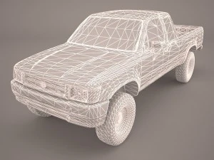 toyota hilux regular cab 3D Model