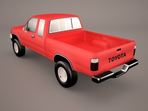toyota hilux regular cab 3D मॉडल