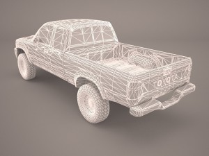 toyota hilux regular cab 3D मॉडल