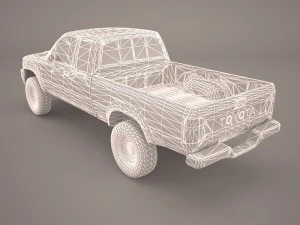 toyota hilux regular cab 3D Model