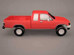 toyota hilux regular cab 3D मॉडल