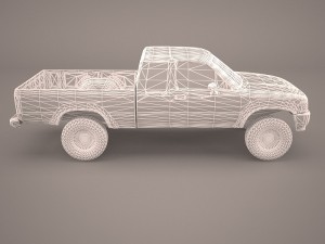 toyota hilux regular cab 3D मॉडल