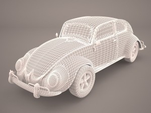 volkswagen beetle 1951 deluxe 3D Model