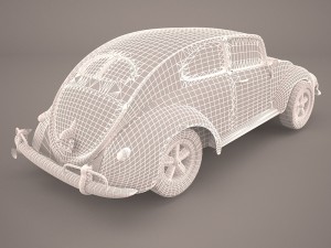 volkswagen beetle 1951 deluxe 3D Model