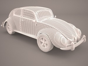 volkswagen beetle 1951 deluxe 3D Model