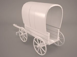 pioneer wagon 3D Model