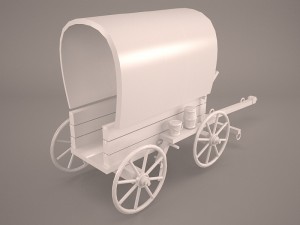 pioneer wagon 3D मॉडल