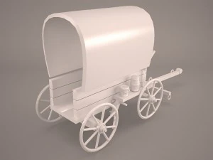 pioneer wagon 3D Model