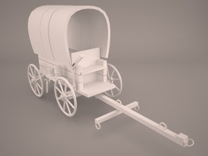 pioneer wagon 3D मॉडल