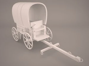 pioneer wagon 3D Model