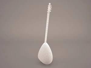 baglama instrument 3D Model