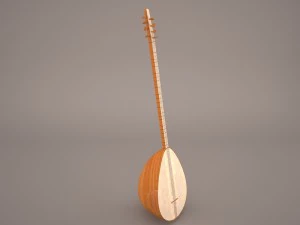 baglama instrument 3D Model
