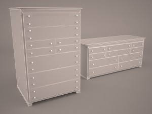 traditional chest 3D Модель