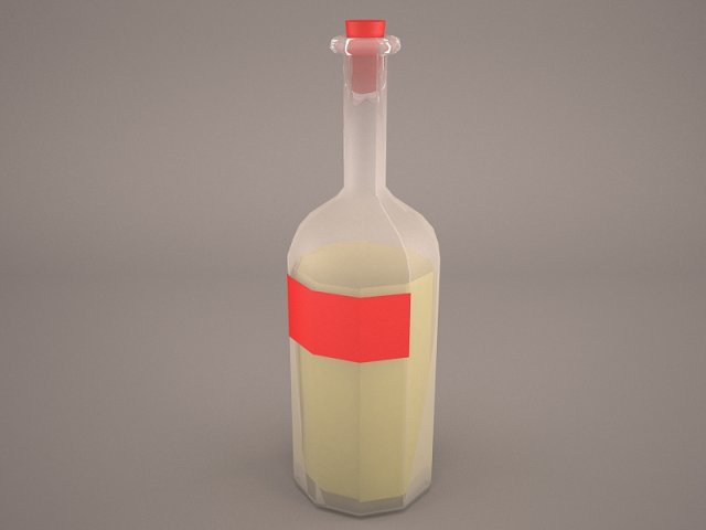 cold brew bottle 3Dモデル .c4d .max .obj .3ds .fbx .stl .blend 