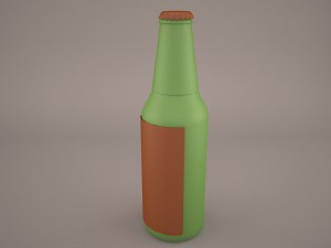heineken beer bottle 3D Model