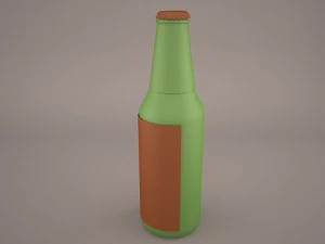 bottiglia di birra heineken Modello 3D