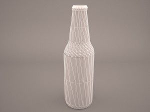 heineken beer bottle Modello 3D