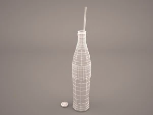 coca cola drink bottle 3D Model