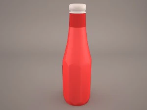 garrafa de ketchup heinz Modelo 3D