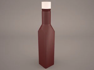 соус для стейка из бутылки 3D Модель