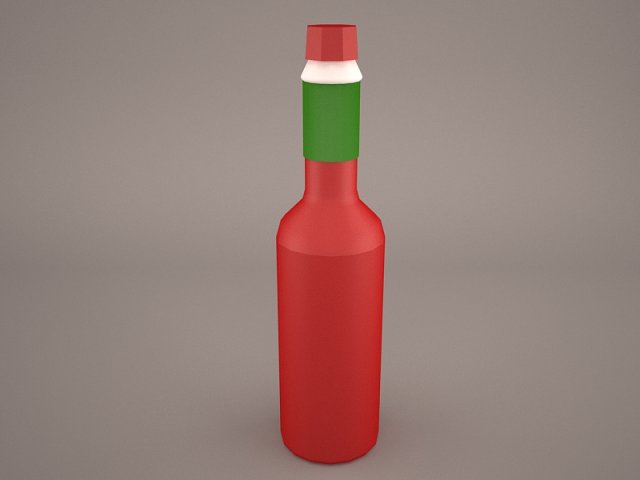 hot sauce tabasco 3D Модель .c4d .max .obj .3ds .fbx .stl .blend 
