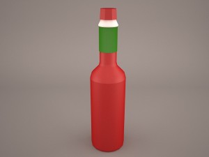 hot sauce tabasco 3Dモデル