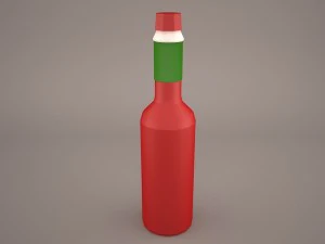 tabasco con salsa piccante Modello 3D