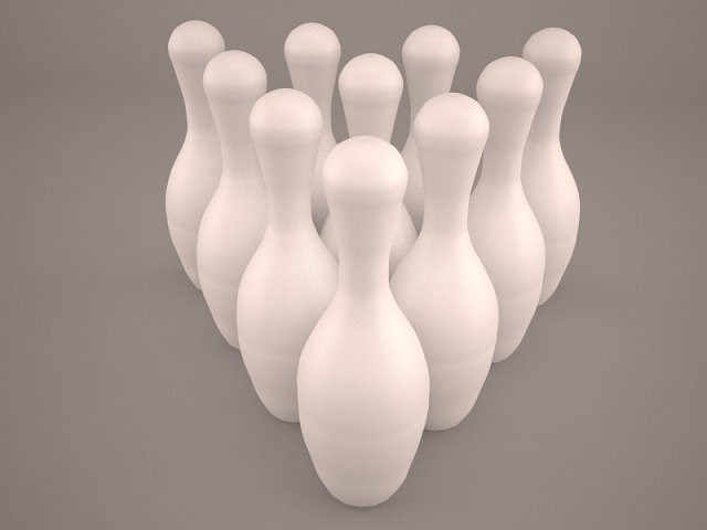 bowling 3D Model .c4d .max .obj .3ds .fbx .stl .blend 