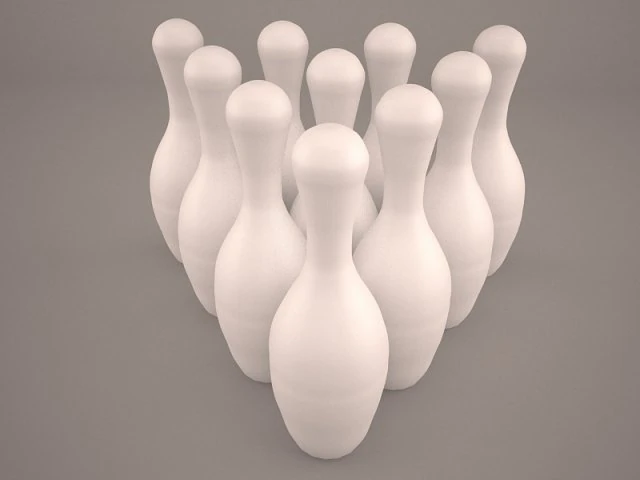 bowling 3D Model .c4d .max .obj .3ds .fbx .stl .blend 