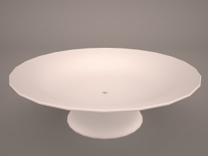 modern round glass sink 3D Модель