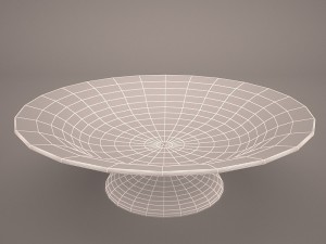 modern round glass sink 3D Модель