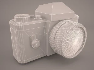 C&acirc;mera de filme 35 mm gen&eacute;rica Modelo 3D